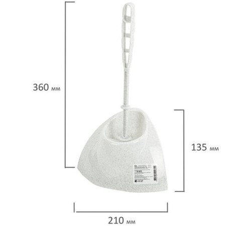 Набор туалетный IDEA, угловой, белый мрамор