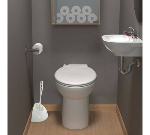 Набор туалетный IDEA, угловой, белый мрамор