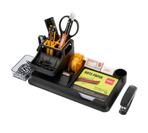 Настольный набор DELI "E38252A", 17 предметов, черный