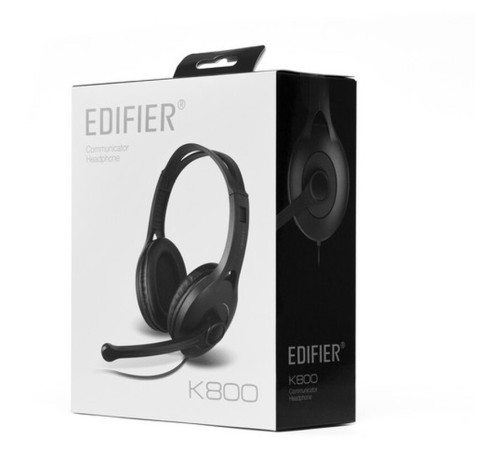 Наушники Edifler, K800USB, микрофон, черные