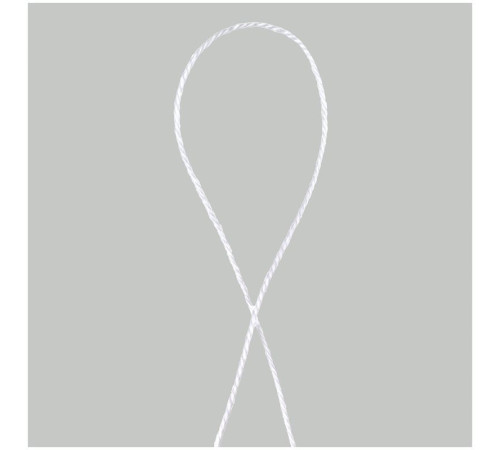 Нить для прошивки документов OfficeSpace, лавсановая, d1мм, 1000м, ЛШ-210, белая