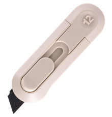 Нож-мини канцелярский NUSIGN, 80х25 мм, серый