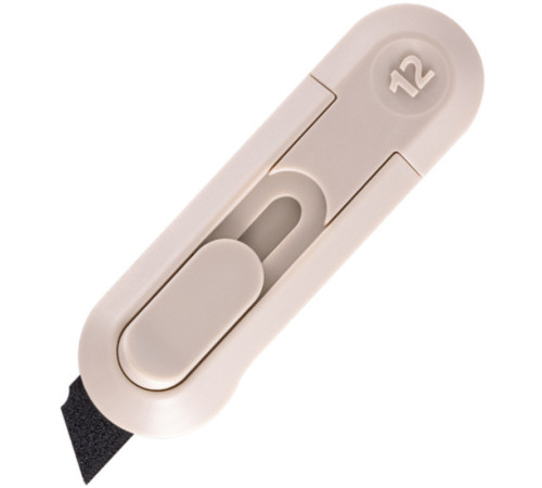 Нож-мини канцелярский NUSIGN, 80х25 мм, серый