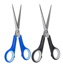 Ножницы DELI, 175 мм, прорезиненные ручки, ассорти 