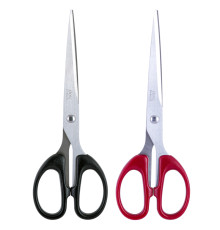 Ножницы DELI 180 мм, пластиковые ручки, цвет ассорти