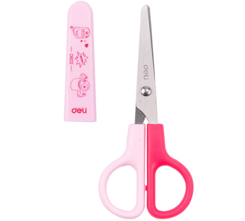 Ножницы DELI "Bumpees" D60200, 120 мм, пластиковые ручки, цвет ассорти