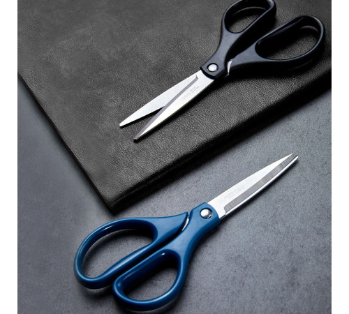 Ножницы DELI "EM709", 160 мм, нержавеющая сталь, пластиковые ручки, ассорти