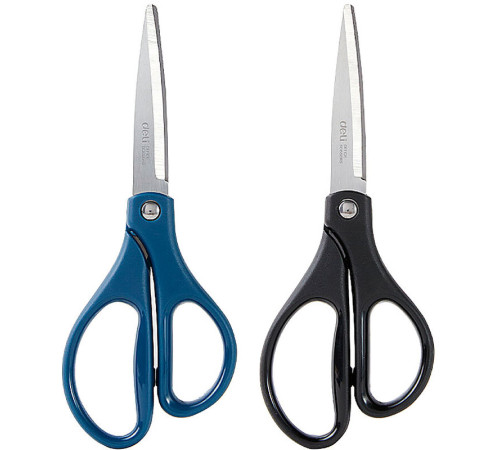 Ножницы DELI "EM709", 160 мм, нержавеющая сталь, пластиковые ручки, ассорти