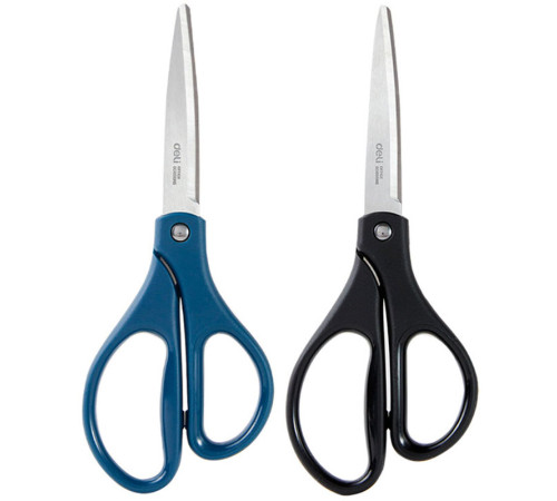 Ножницы DELI "EM710", 180 мм, нержавеющая сталь, пластиковые ручки, ассорти