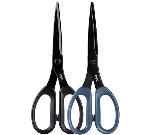 Ножницы DELI "Ergo", 210 мм, нержавеющая сталь, пластиковые ручки, ассорти