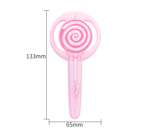 Ножницы DELI "Lollipop" 134 мм, пластиковые ручки, цвет ассорти