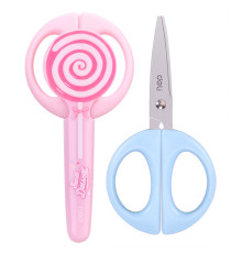 Ножницы DELI "Lollipop" 134 мм, пластиковые ручки, цвет ассорти
