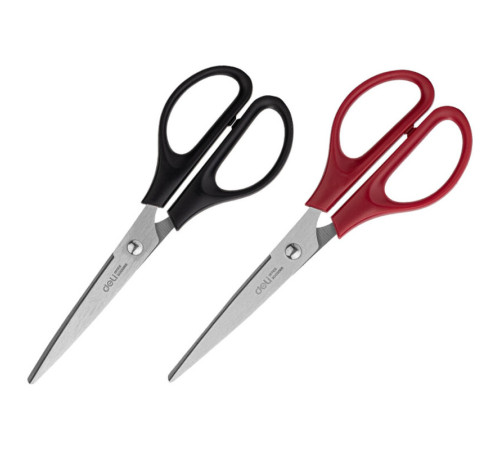 Ножницы DELI "M600", 170 мм, нержавеющая сталь, пластиковые ручки, ассорти