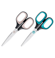 Ножницы DELI "Soft-touch", 175 мм, прорезиненные ручки, ассорти 