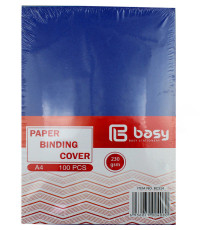 Обложка для переплета BASY "Z0041", А4 картон под кожу, 230 гр, синяя