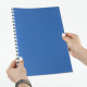 Обложка для переплета BRAUBERG, А3, картон, 230 гр, синяя