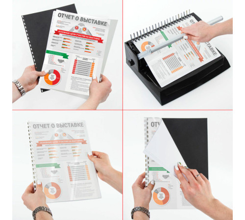 Обложка для переплета BRAUBERG, А3, пластик, 150 мкм, прозрачная