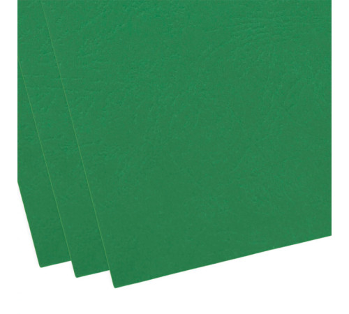 Обложка для переплета BRAUBERG, А4, картон под кожу, 230 гр, зеленая