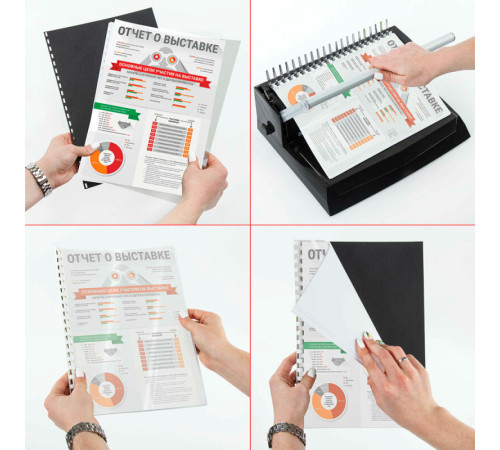 Обложка для переплета BRAUBERG, А4, пластик, 200 мкм, прозрачная