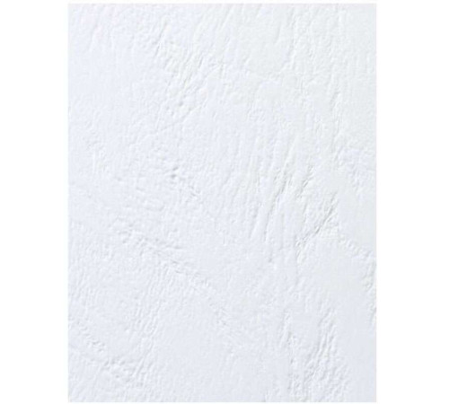 Обложка для переплета iBind, А4 картон под кожу, 230 гр, белая