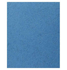 Обложка для переплета iBind, А4 картон под кожу, 230 гр, синяя