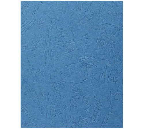 Обложка для переплета iBind, А4 картон под кожу, 230 гр, синяя