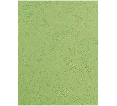 Обложка для переплета iBind, А4 картон под кожу, 230 гр, светло-зеленая