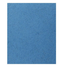 Обложка для переплета iBind, А4 картон под кожу, 230 гр, темно-синяя