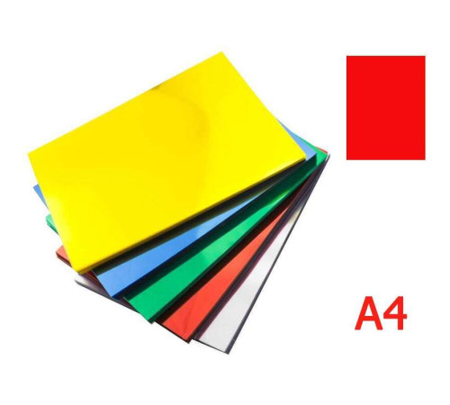 Обложка для переплета iBind, А4 пластиковая, 150 мкм, прозрачно-красная