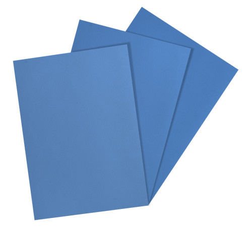 Обложка для переплета Silwerhof, А4 картон под кожу, 230 гр, синяя