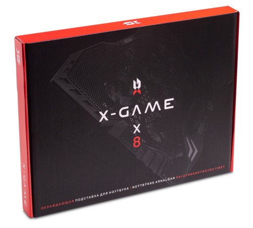 Охлаждающая подставка для ноутбука 15,6" X-Game X8 черная
