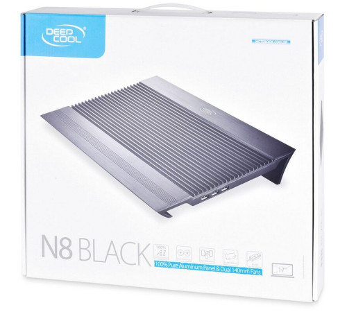 Охлаждающая подставка для ноутбука Deepcool N8 Black 17"
