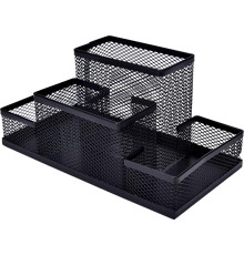 Органайзер BASY металлический на 4 отделения, 205х105х95 мм, черный