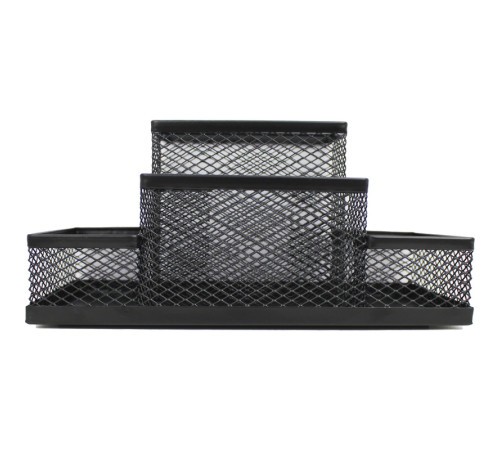 Органайзер BASY металлический на 4 отделения, 205х105х95 мм, черный