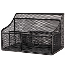 Органайзер DELI 250х165х165 мм, металлический, черный