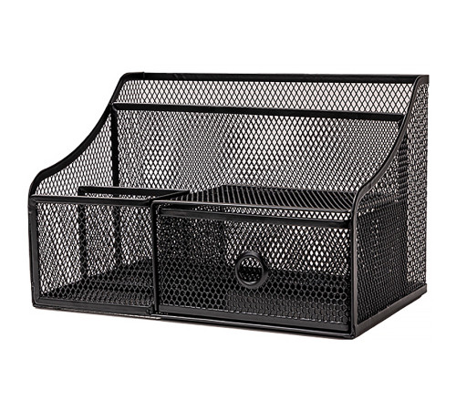 Органайзер DELI 250х165х165 мм, металлический, черный