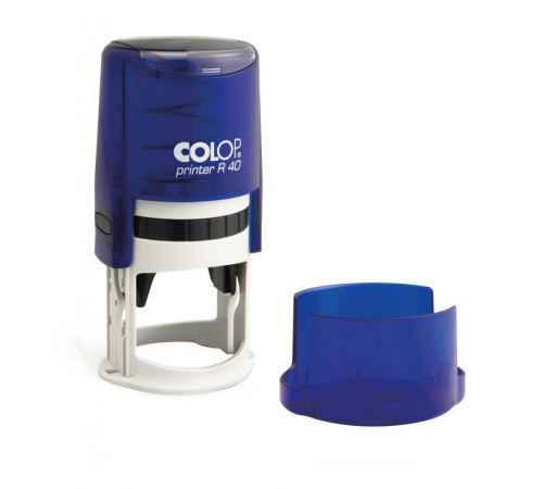 Оснастка для печати COLOP R40, круглая, автоматическая, 40 мм, синяя