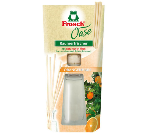 Освежитель воздуха Frosch "Апельсиновая роща" на основе масел, 90 мл