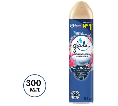 Освежитель воздуха Glade "Лазурная волна и магнолия" 300 мл