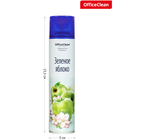 Освежитель воздуха OfficeClean "Зеленое яблоко", 300 мл