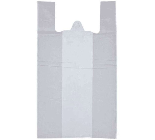 Пакеты - майка, белый без логотипа