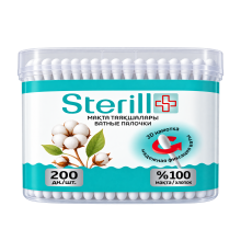 Палочки ватные Sterill, 200 шт.