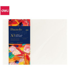 Папка для акварели DELI "Finenolo", А3, 300 г/м2, 16 листов, среднее зерно
