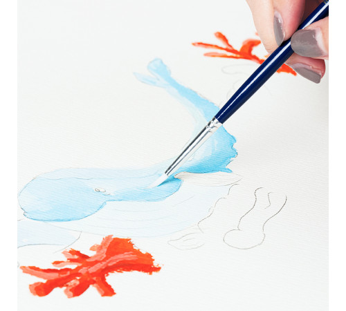 Папка для акварели DELI "Finenolo", А4, 300 г/м2, 16 листов, среднее зерно