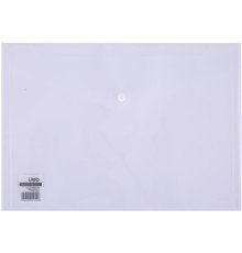 Папка-конверт на кнопке DELI "Aurora", А4, 0,16 мм, прозрачная