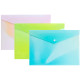 Папка-конверт на кнопке DELI "Neonup", А4, 0,16 мм, ассорти