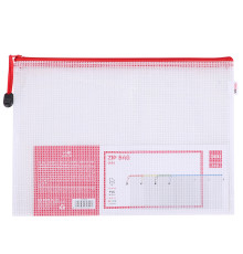 Папка-конверт на молнии Deli, А4, 0,23 мм, ассорти