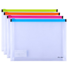 Папка-конверт на молнии Deli, А5, 0,18 мм, ассорти