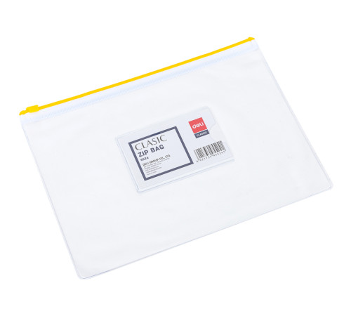 Папка-конверт на молнии Deli, А5, 180 мкм, ассорти