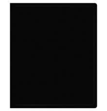 Папка на 2-х кольцах Silwerhof, пластиковая, 500 мкм, корешок 18 мм, черная